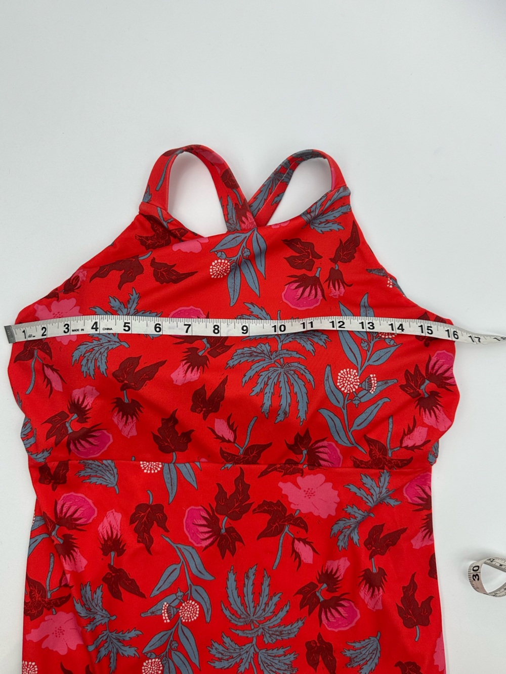 Patagonia Magnolia Red Floral Sleeveless Dress size M - Picture 6 of 12